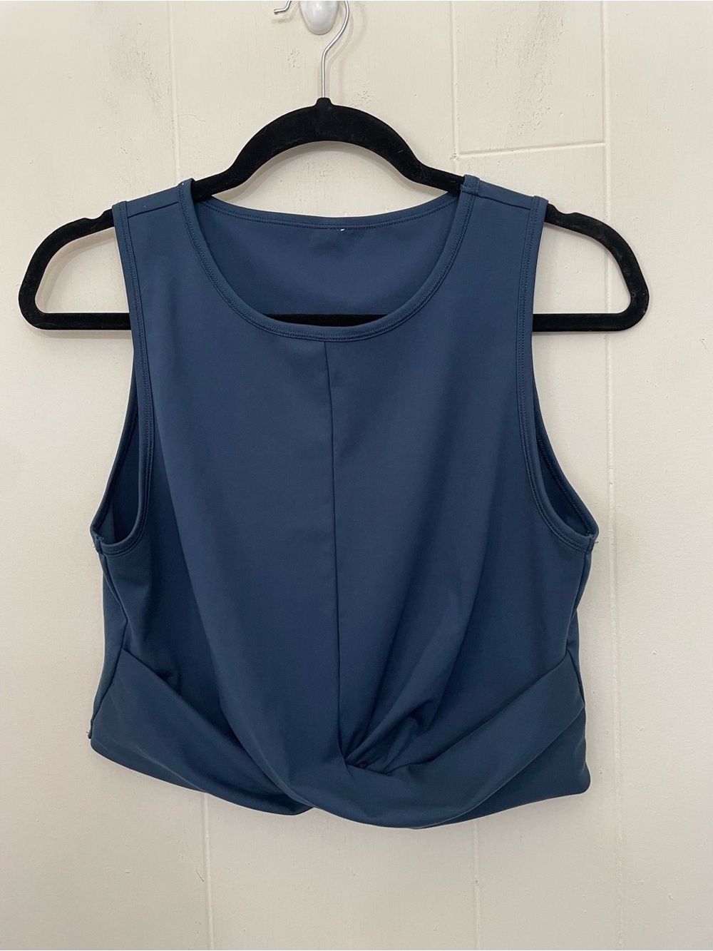 90 Degree Reflex Tank Top Size M Blue Twist Front Athletic Activewear Athleisure